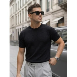 Vyriški juodi marškinėliai Comfort