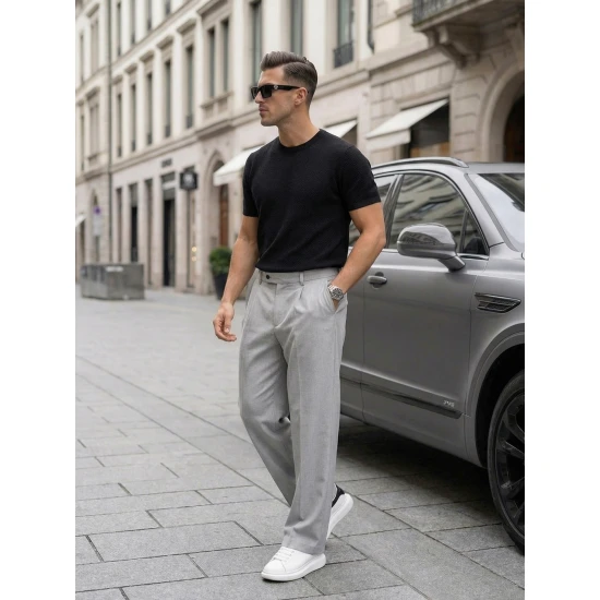 Vyriški juodi marškinėliai Comfort Vienspalviai marškinėliai