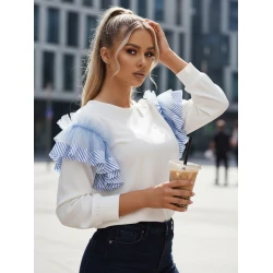 Moteriškas baltas džemperis Fancy