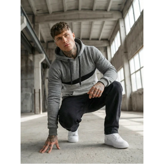 Vyriškas tamsiai pilkas džemperis Ovil JS/8B1319/5