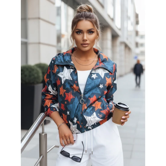 Moteriška mėlyną bomber stiliaus striukė Alesa Moteriškos striukės