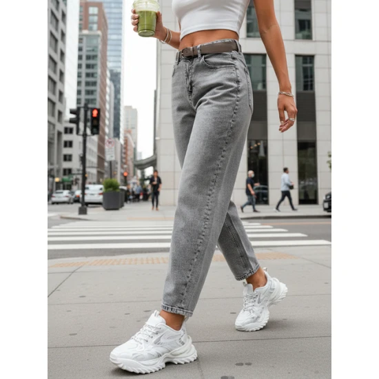 Moteriški pilkos spalvos džinsai Madrid Kelnės