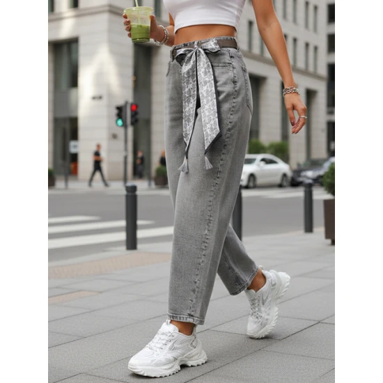 Moteriški pilkos spalvos džinsai Madrid Kelnės