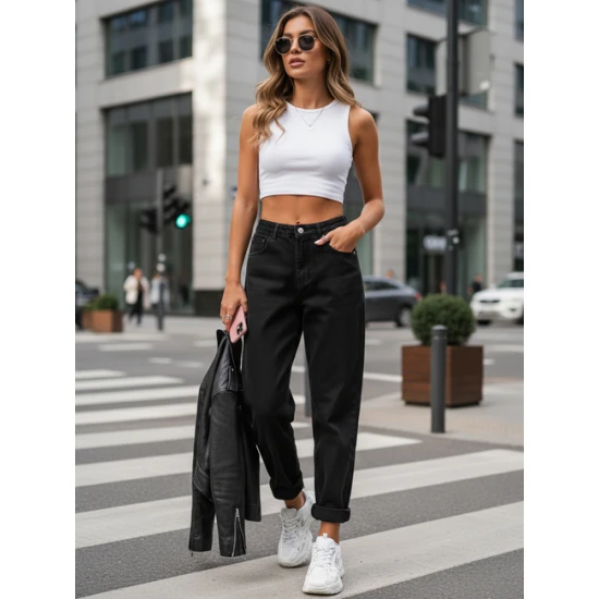 Moteriški juodi džinsai Normi Džinsai ir Jogeriai