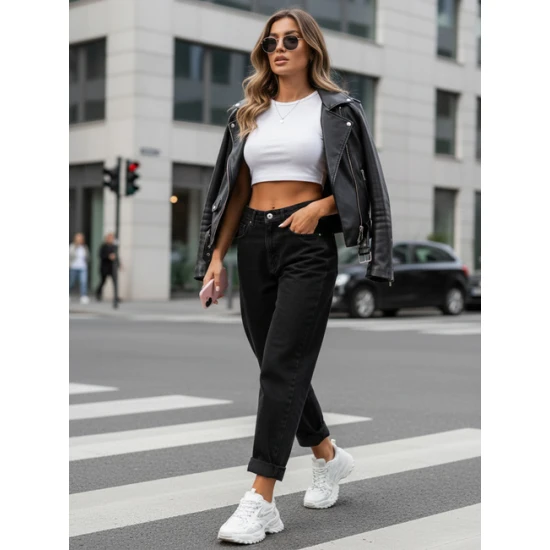 Moteriški juodi džinsai Normi Džinsai ir Jogeriai