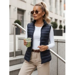 Moteriška tamsiai mėlyna liemenė Sila