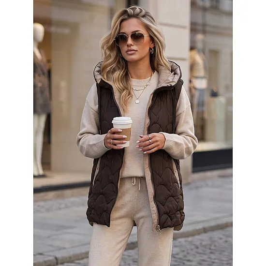 Moteriška ruda dygsniuota limenė Fashion