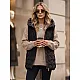 Moteriška juoda dygsniuota limenė Fashion