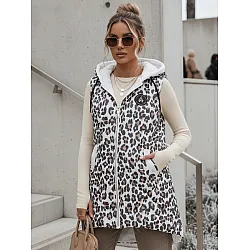 Moteriška balta leopardo rašto liemenė Elmera