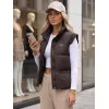 Women's Dark Brown Vest by Panel
