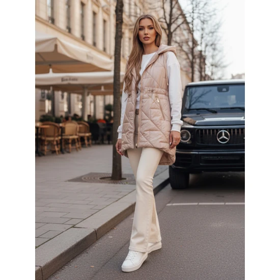 Moteriška šviesiai rožinės spalvos liemenė Demak Moteriškos liemenės