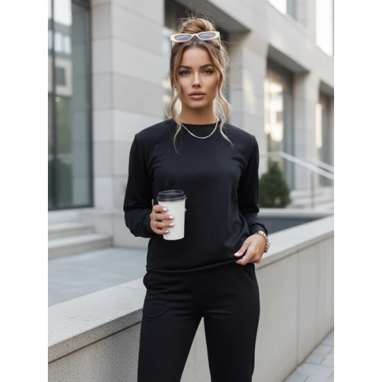 Moteriškas juodas komplektas Milian Moteriški komplektai