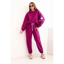 Moteriškas violetinis laisvalaikio komplektas Isabel