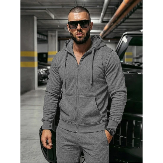 Tamsiai pilkas vyriškas sportinis kostiumas Pazar AX0379