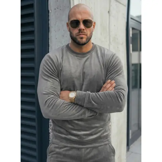 Pilkas veliūrinis komplektas Bill JS/8C1167/3 Premium