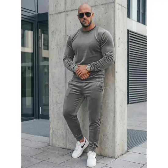 Pilkas veliūrinis komplektas Bill JS/8C1167/3 Premium