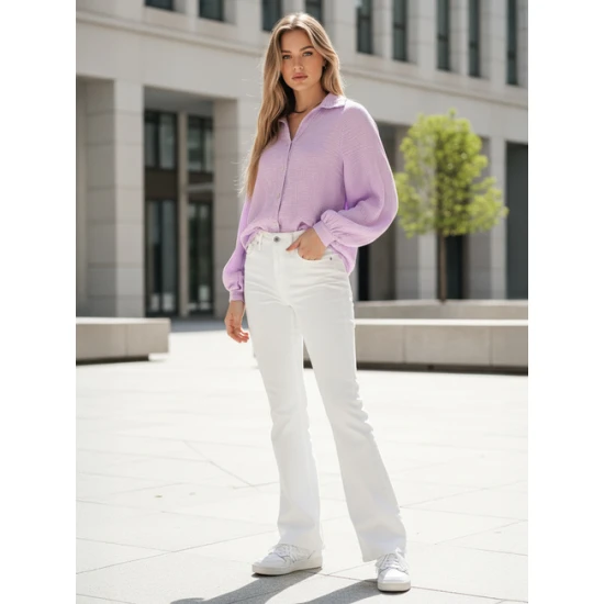 Moteriški muslino alyviniai marškiniai Musline Moteriški marškiniai