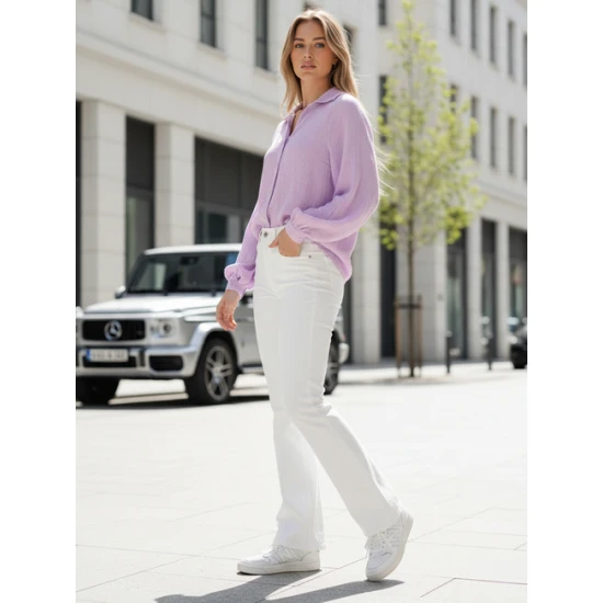 Moteriški muslino alyviniai marškiniai Musline Moteriški marškiniai