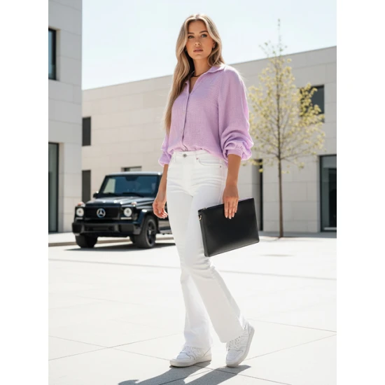 Moteriški muslino alyviniai marškiniai Musline Moteriški marškiniai