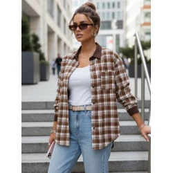 Moteriški rudi languoti marškiniai Esli