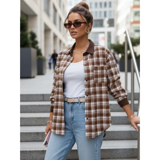 Moteriški rudi languoti marškiniai Esli Moteriški marškiniai