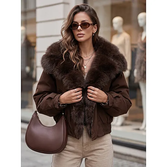 Beverly Women's Dark Brown Winter Jacket