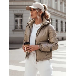 Brązowa kurtka przejściowa damska Aron