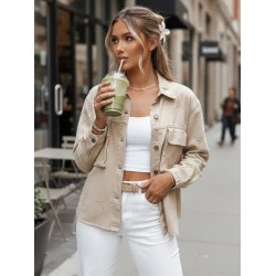 Brązowa kurtka przejściowa Shine