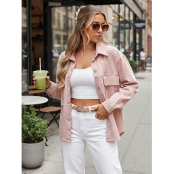 Różowa kurtka przejściowa Shine