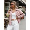 Pereinamojo sezono rožinė striukė Shine Moteriškos striukės