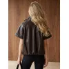 Sunny Women's Dark Brown Leather Vest