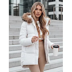 Moteriška žieminė balta striukė Luckry