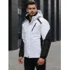 Men's white ski jacket Atlant