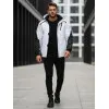 Men's white ski jacket Atlant