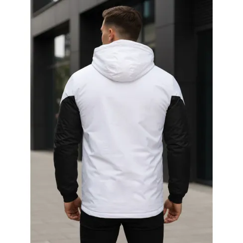 Men's white ski jacket Atlant