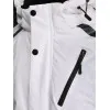 Men's white ski jacket Atlant