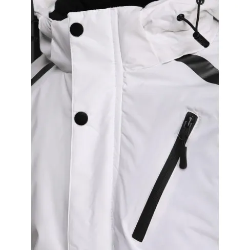 Men's white ski jacket Atlant