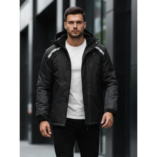 Vyriška juoda slidinėjimo striukė Atlant