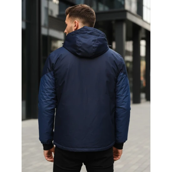 Vyriška tamsiai mėlyna slidinėjimo striukė Atlant