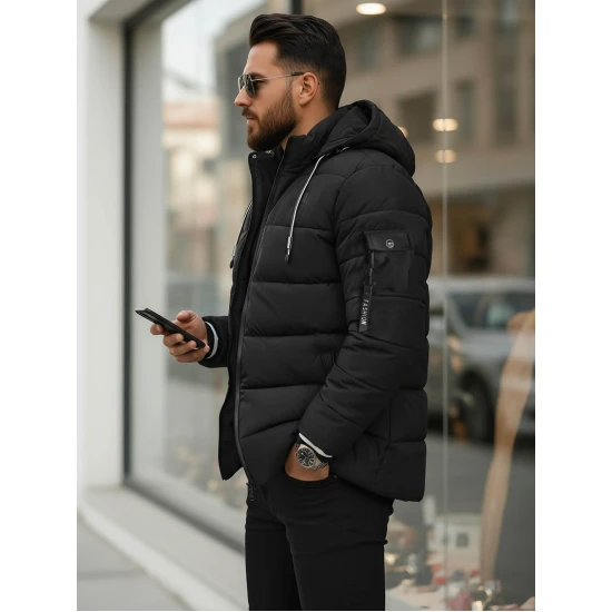 Vyriška juoda žieminė striukė Arte Žieminės striukės