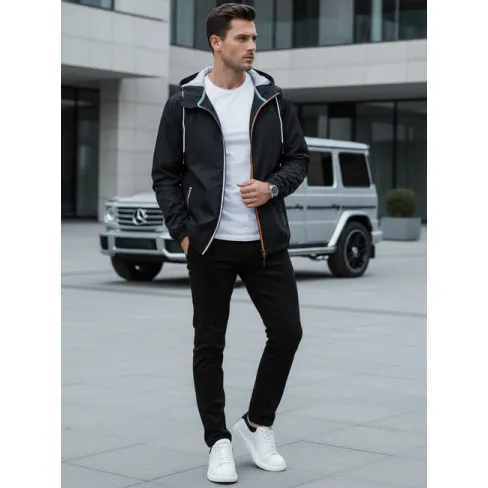 Vīriešu plāna melna jaka Doran JS/5M802/392