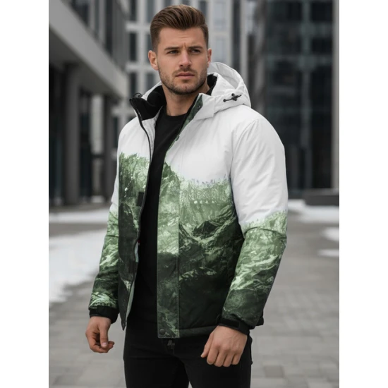 Vyriška žalia slidinėjimo striukė Mount