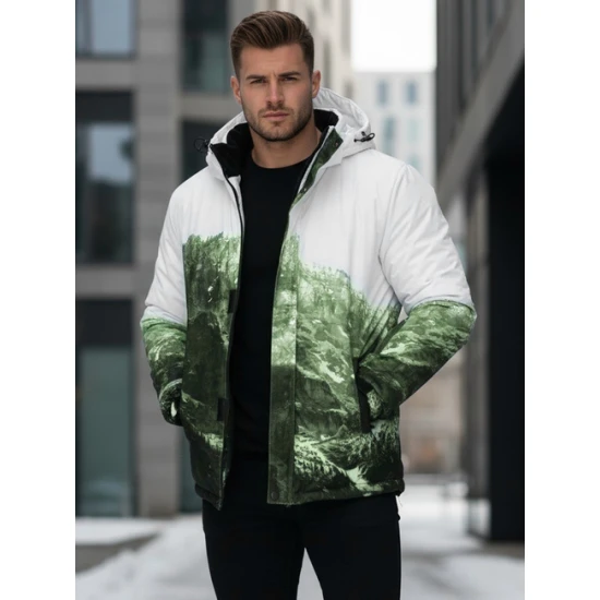 Vyriška žalia slidinėjimo striukė Mount