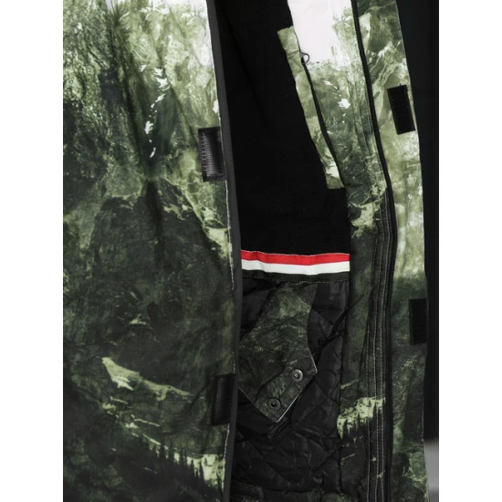 Vyriška žalia slidinėjimo striukė Mount