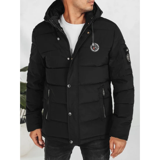 Vyriška juoda žieminė striukė Ross