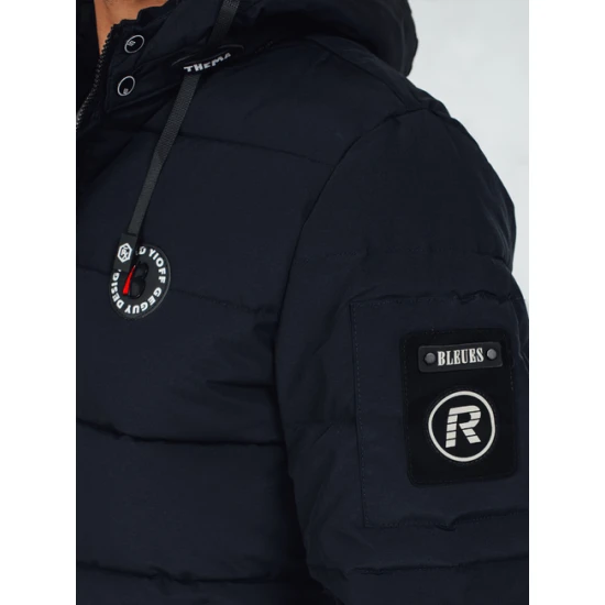 Vyriška tamsiai mėlyna žieminė striukė Ross