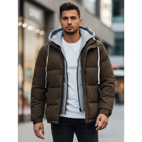 Vyriška tamsiai ruda žieminė striukė Blaze