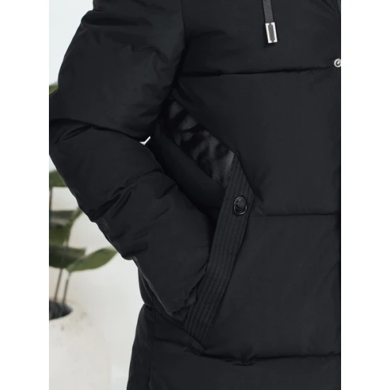 Vyriška juoda žieminė striukė Master