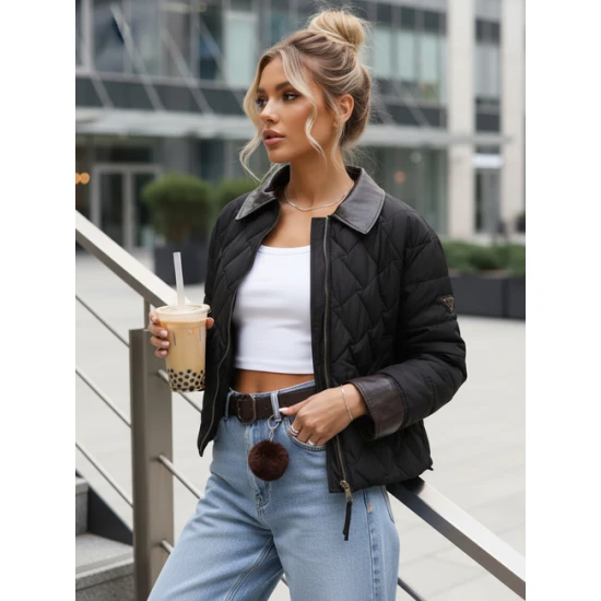 Moteriška juoda striukė Santi Moteriškos striukės