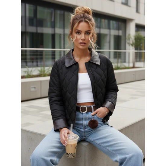 Moteriška juoda striukė Santi Moteriškos striukės